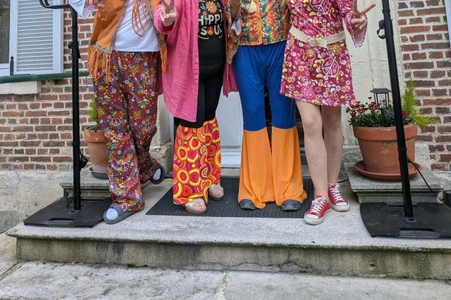 Un anniversaire soirée hippie