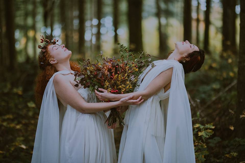 Mariage en forêt