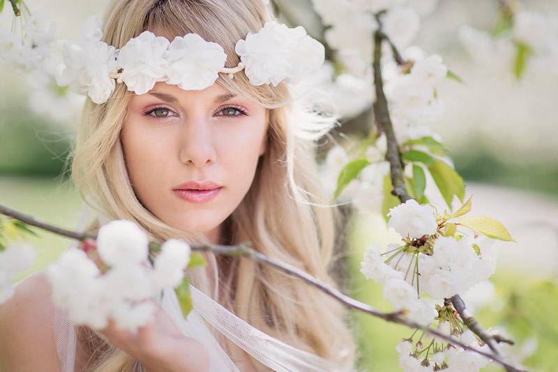 Couronne de fleurs Naïade