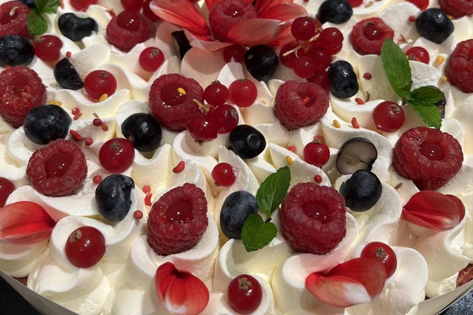 Gâteau fruits rouges