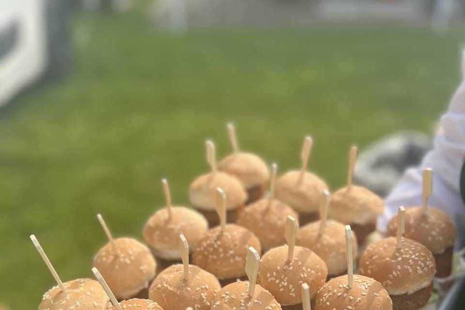 Mini burger falafel