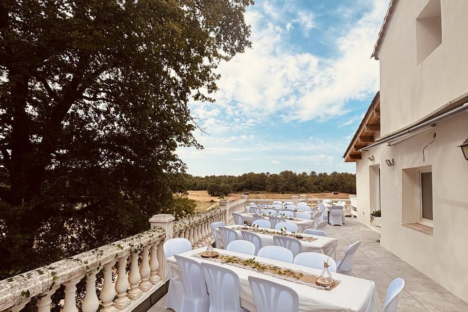 Terrasse petite salle