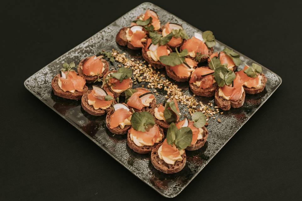 Plat apero saumon M & T