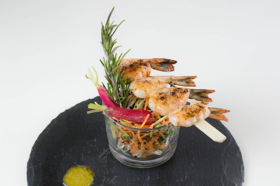 Gambas snackées