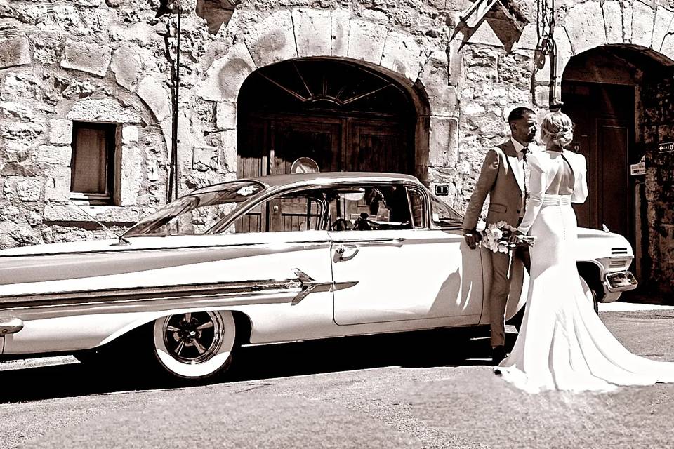 Se marier en chevrolet 1960