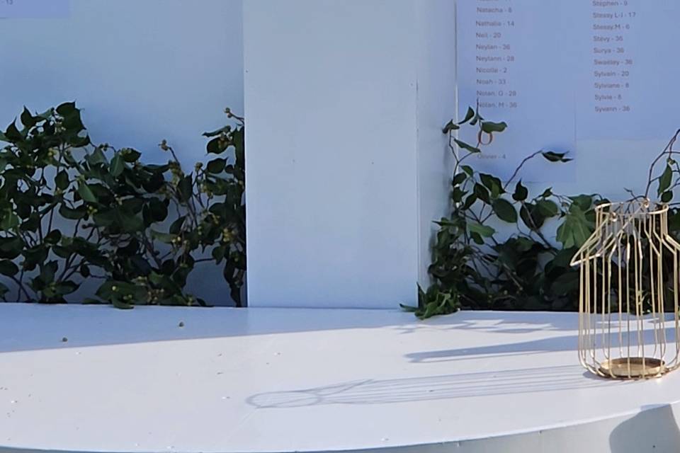 Plan de  table