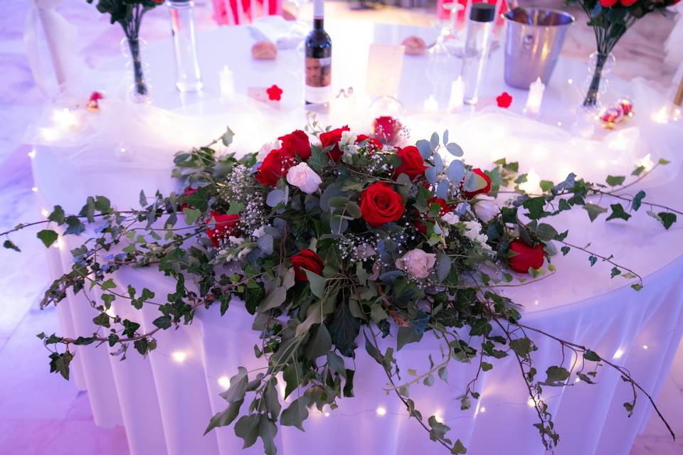 Décoration table d'honneur
