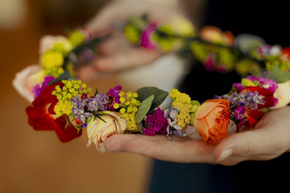 Couronne de fleurs photo