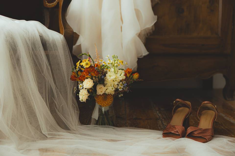 Préparatifs de la mariée