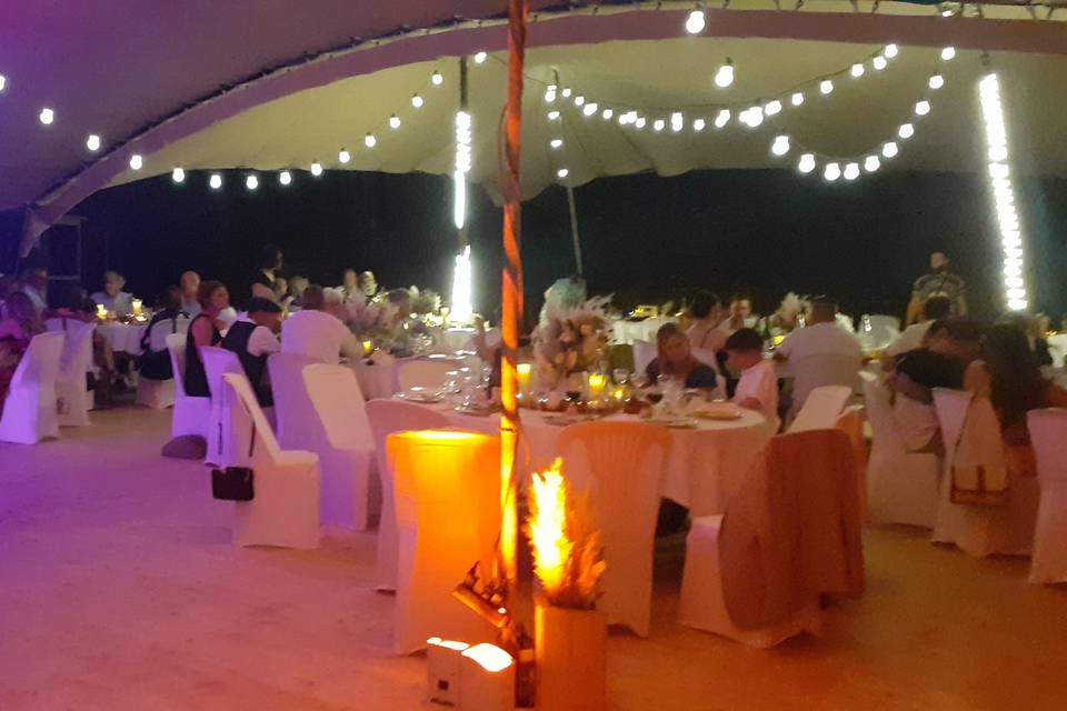 Tente Bèrbère éclairage déco