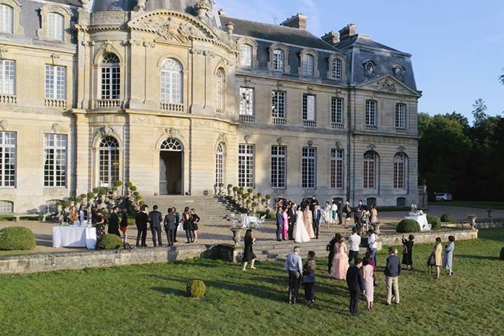 Arrivée des mariés en bâteau