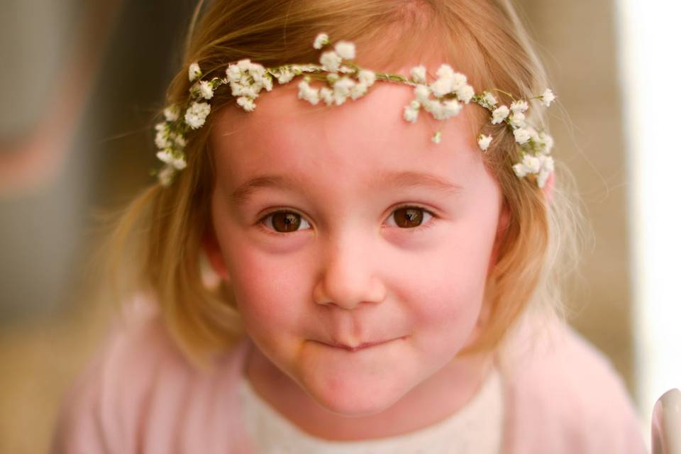 Mini couronne de gypsophile