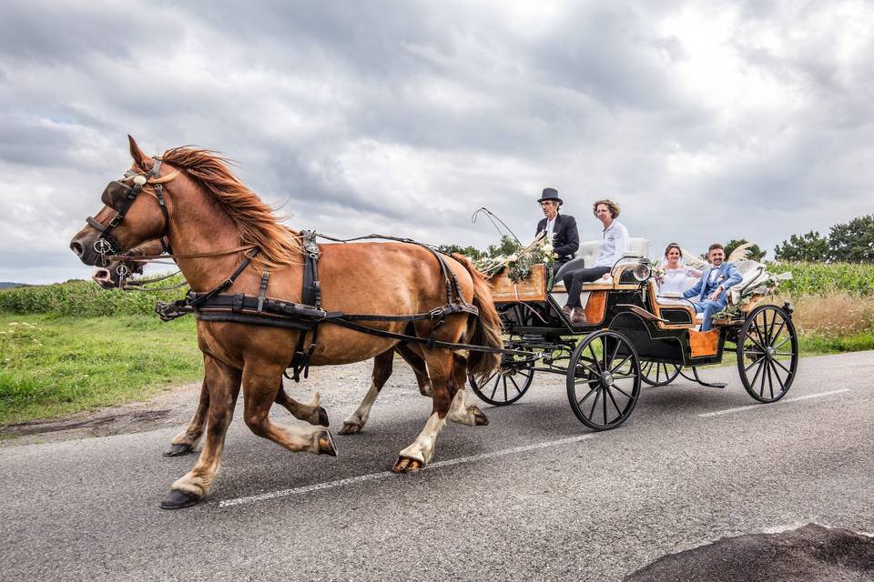 En deux chevaux !