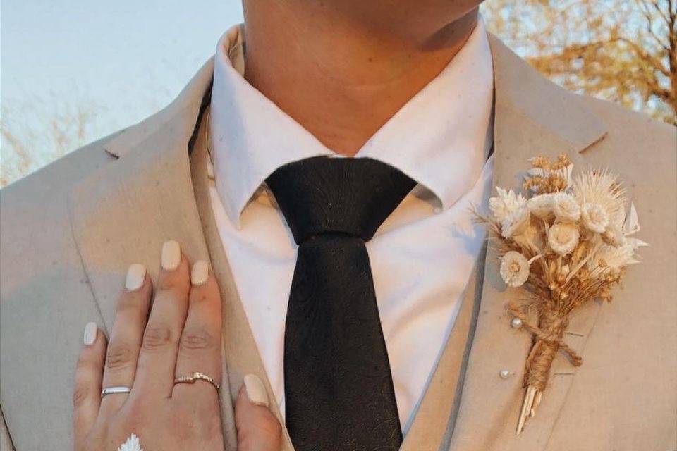 Boutonnière et bracelet