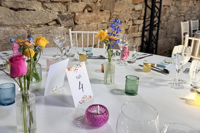 Table fleurie