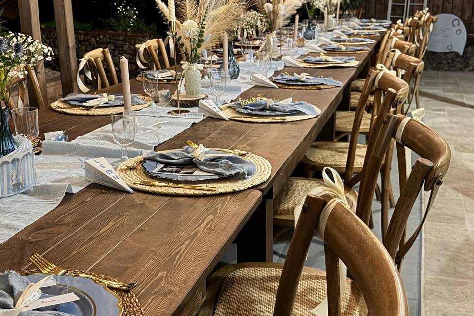 Tables de réceptions