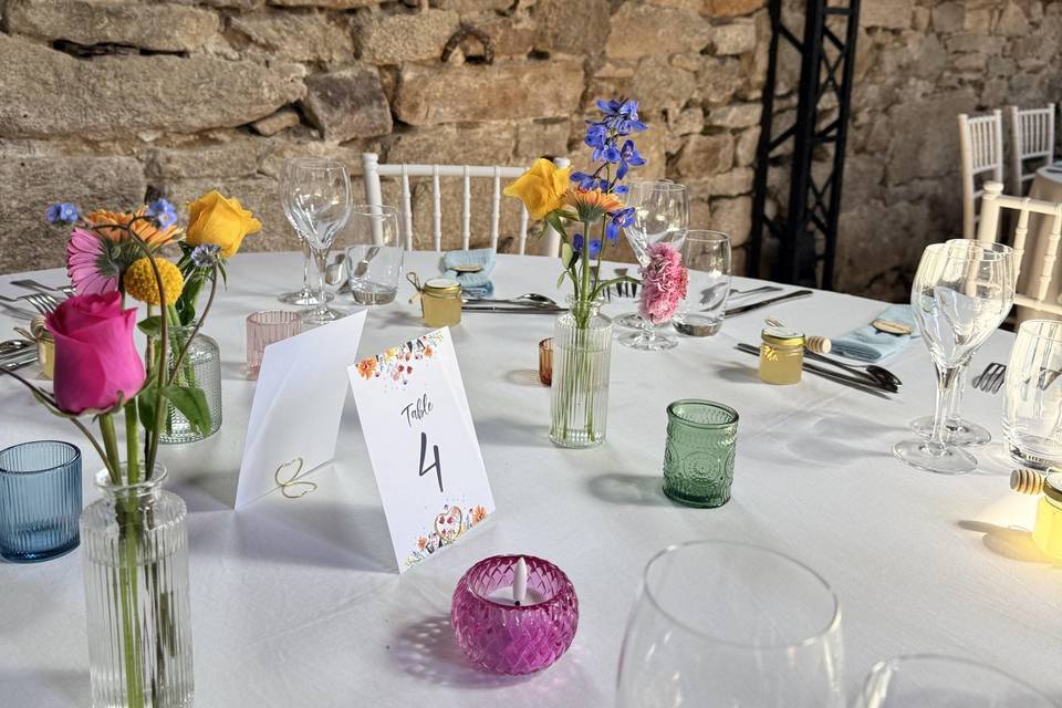 Table fleurie