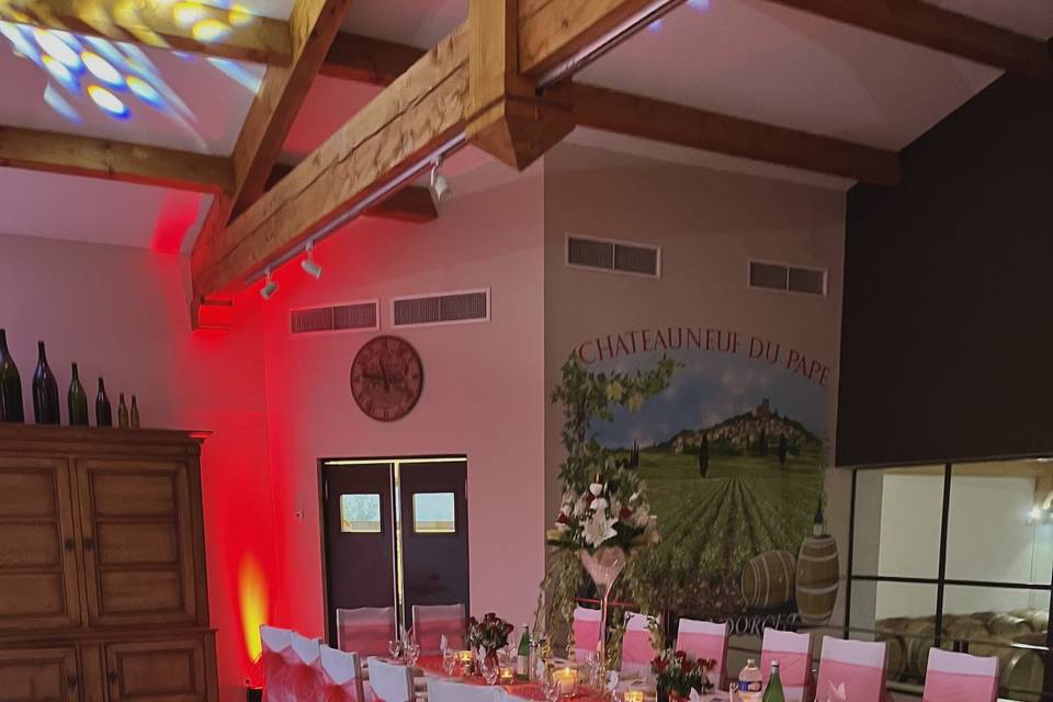 Installation Table d'honneur