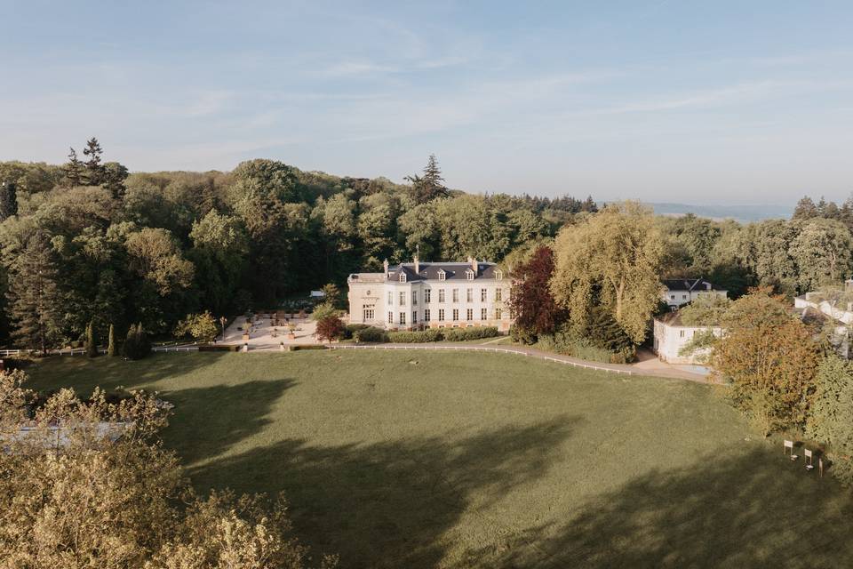 Vue aérienne du Domaine