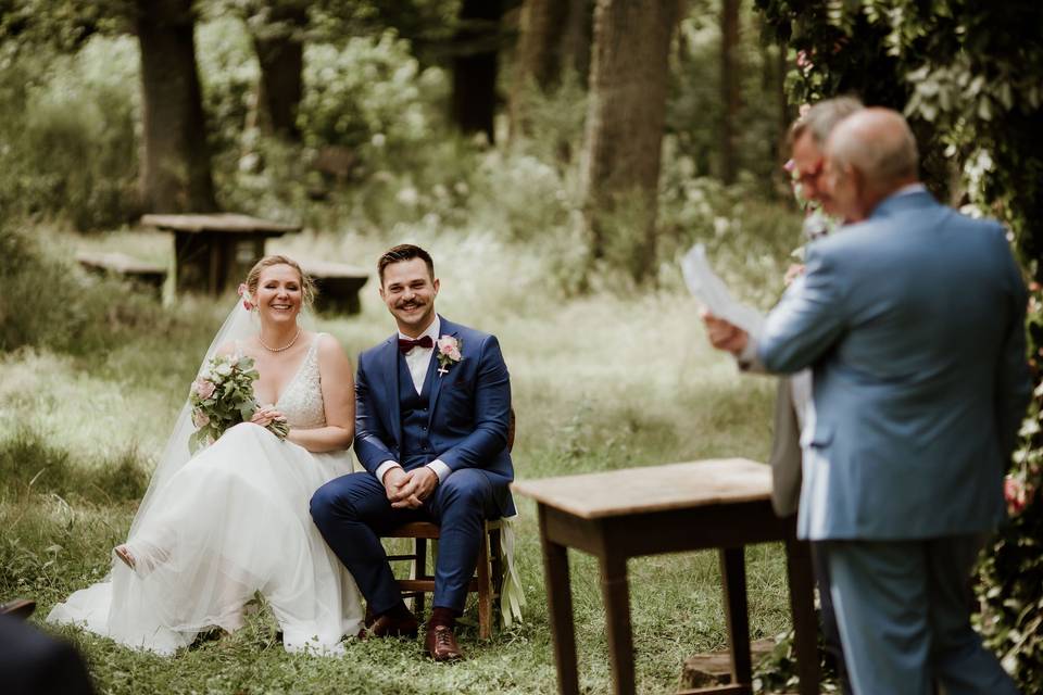Mariage au coeur de la forêt