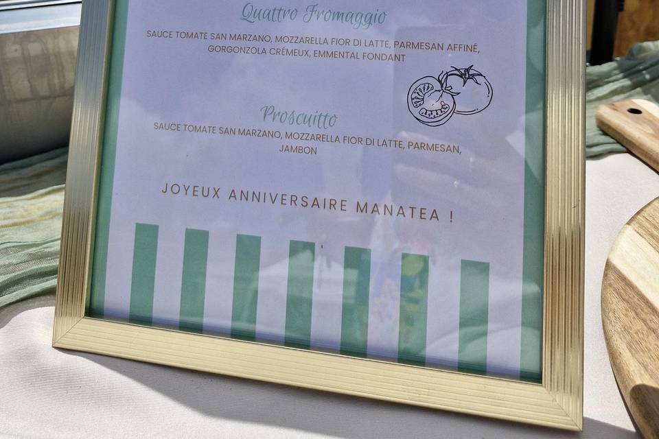 Menu personnalisé