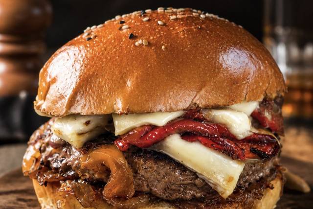 Burger aux poivrons