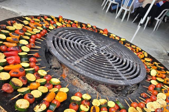 Brochettes de légumes grillés