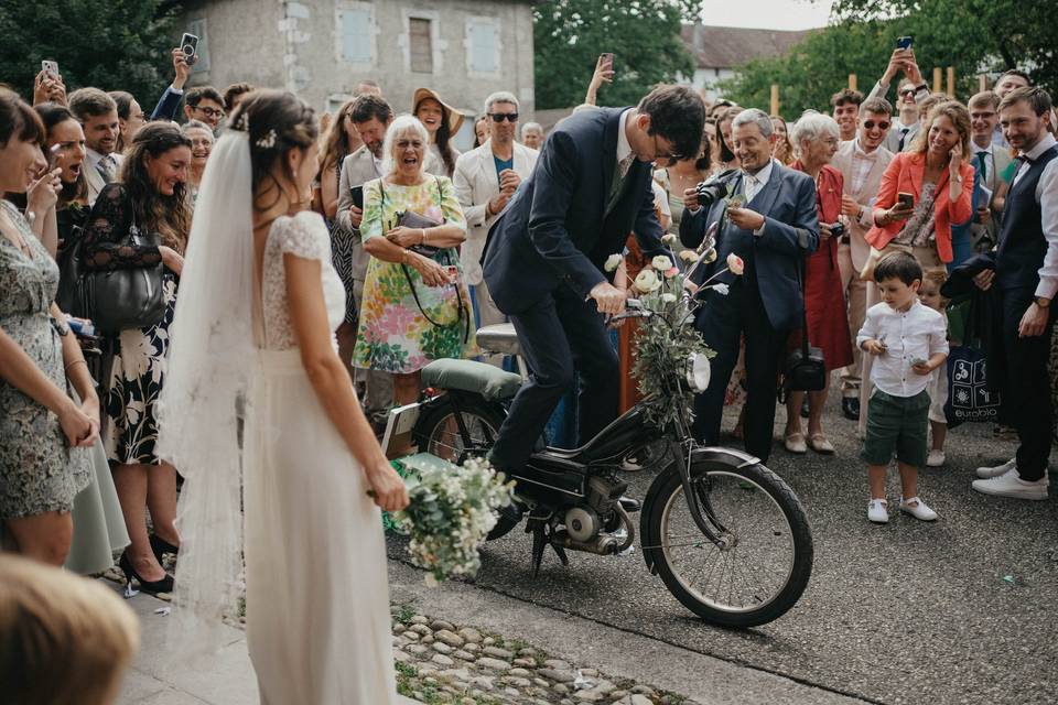 Sortie de la célébration
