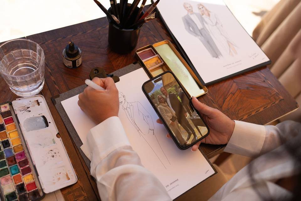 Animation illustratrice live