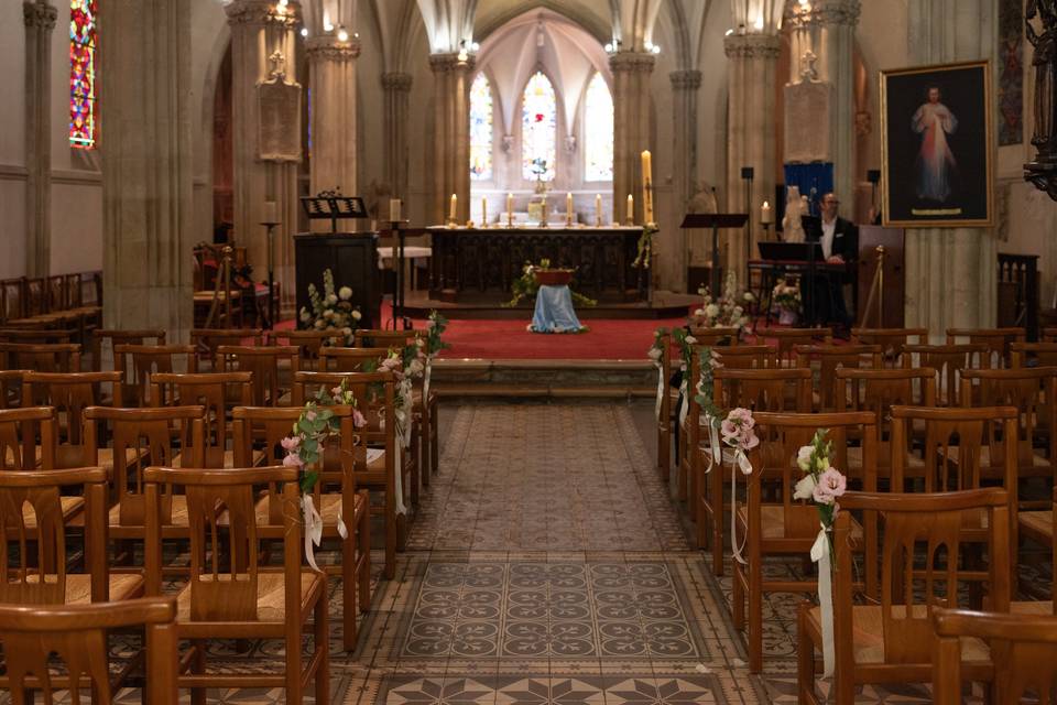 Décoration florale Église