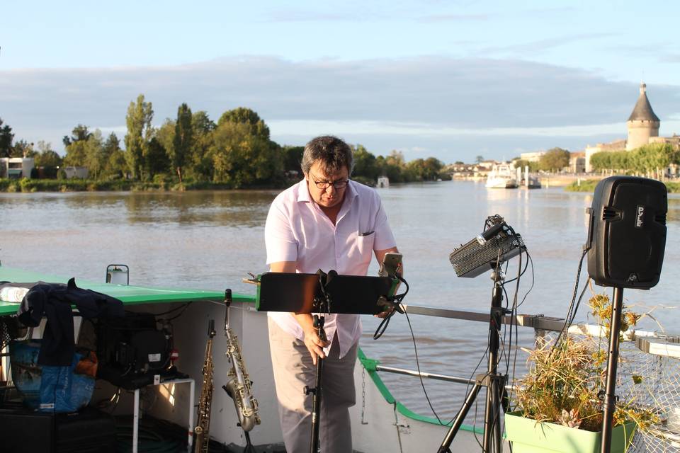 Animation bateau sur Dordogne