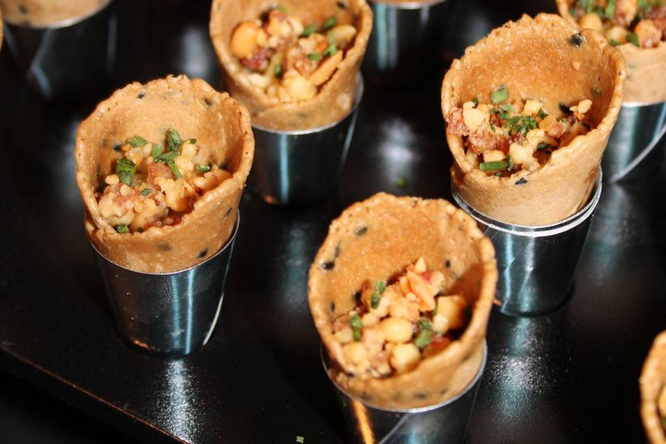 Mini cône houmous