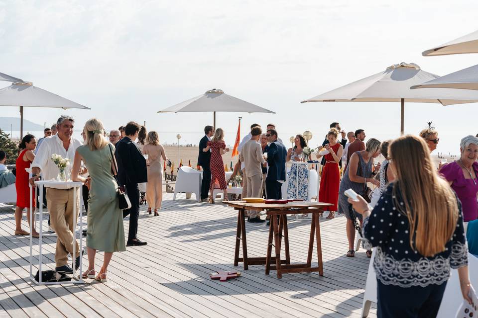 Mariage rooftop bord de mer