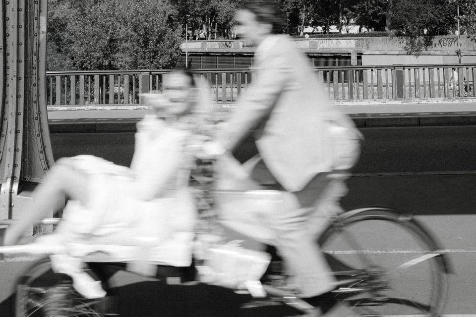Shooting couple Tour Eiffel