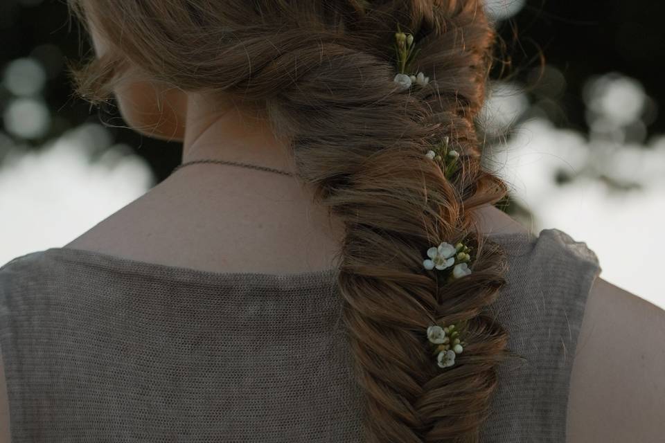 Coiffure mariée bohème