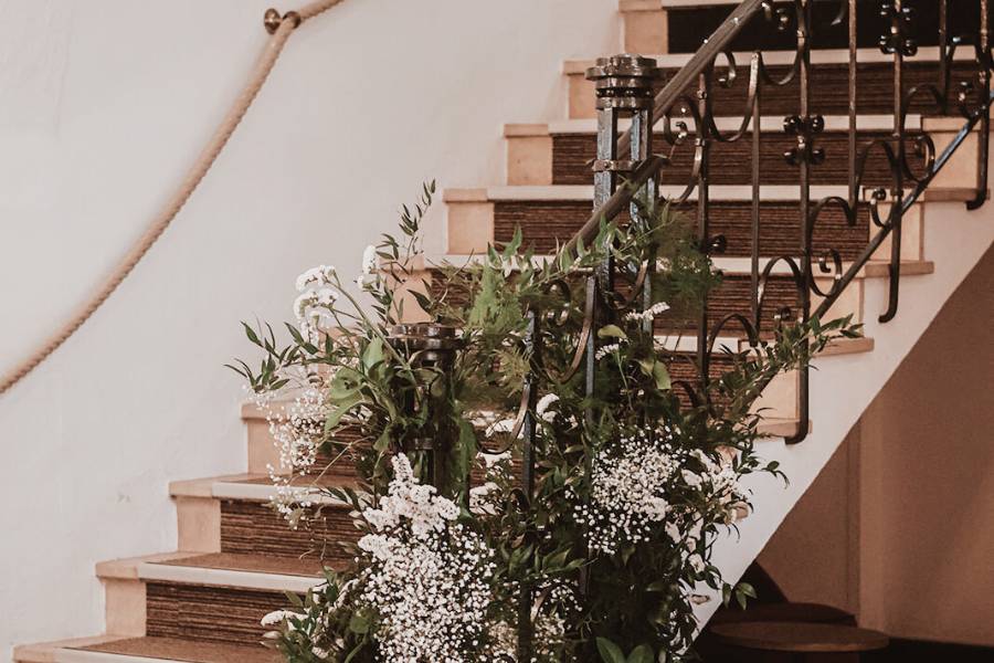 Fleurissement escalier