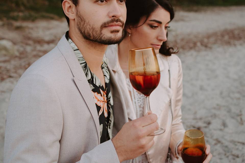 Seuls sur le sable - Elopement