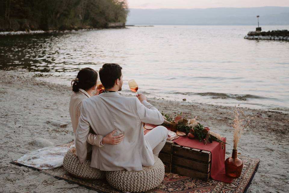 Seuls sur le sable - Elopement