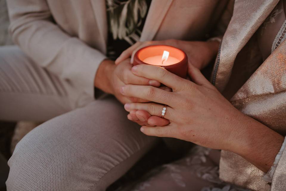 Seuls sur le sable - Elopement