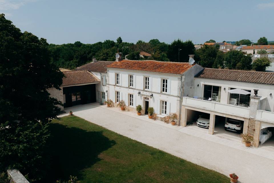 Vue sur les hébergements