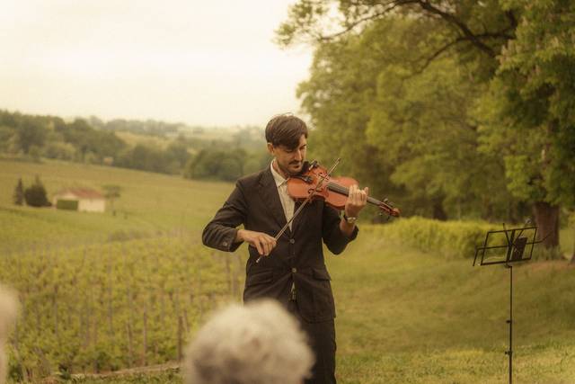 Violoniste à la réception