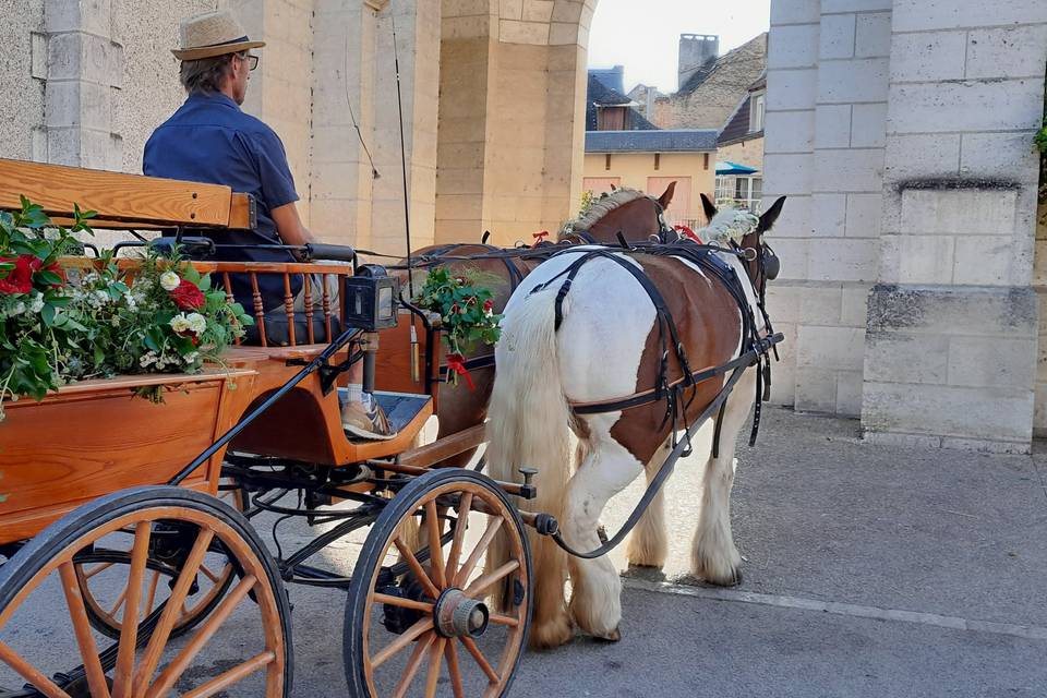 Mariage calèche Montignac