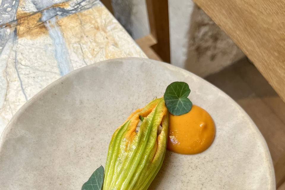 La fleur de courgette