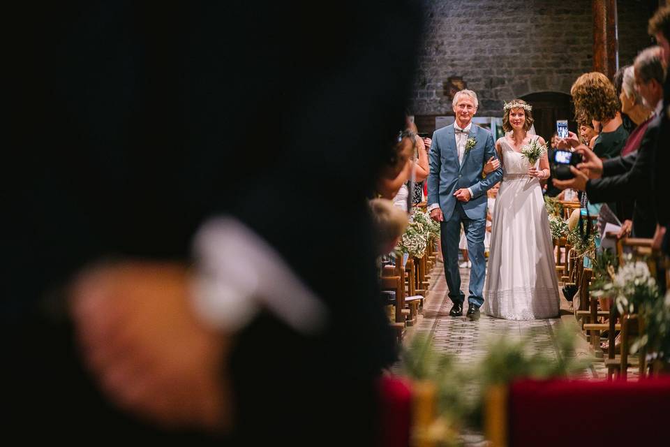 Arrivée de la mariée