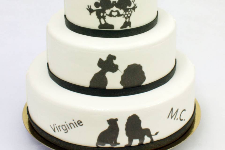 Mariage disney Gateau ombre