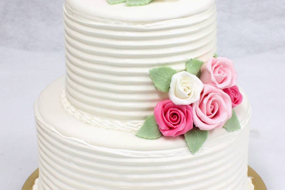 Gâteau fleuri Mariage