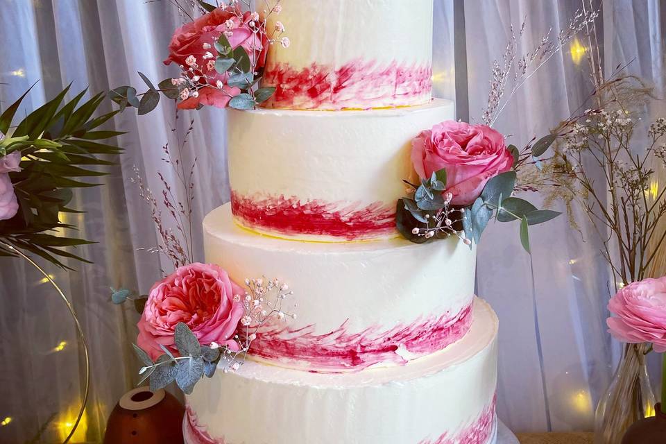 Wedding cake pastel