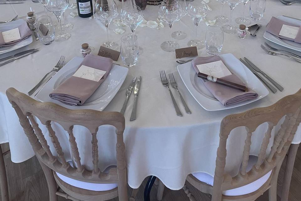 Décoration des tables