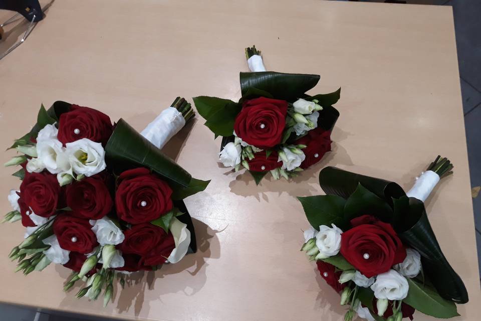 Bouquets de mariée et demoisel