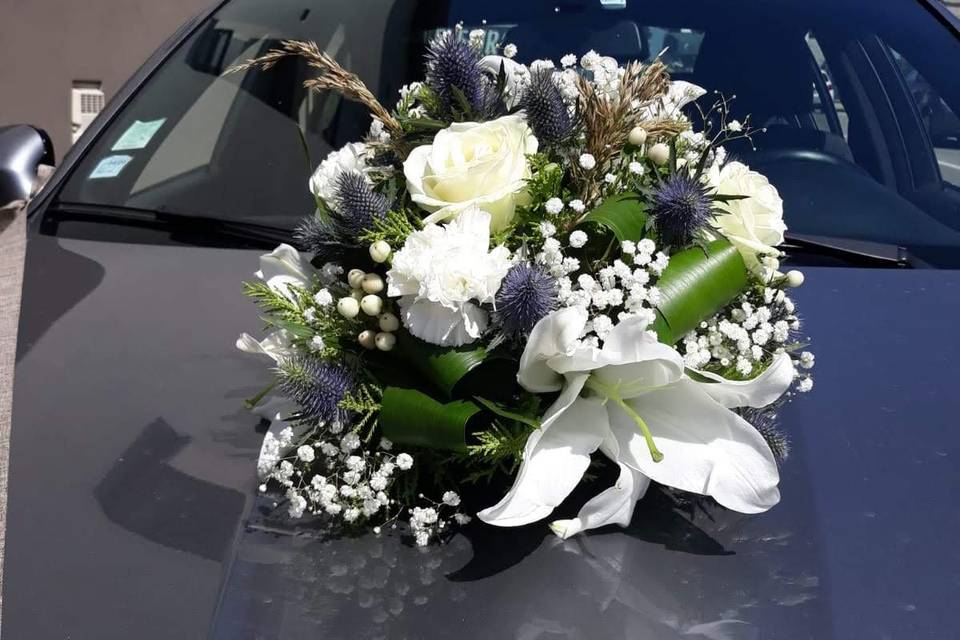 Bouquet de mariée pivoines